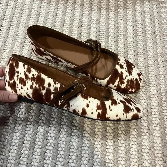 Madewell The Greta Double-Strap Ballet Flat in Russet Multi - Picture 4 of 6